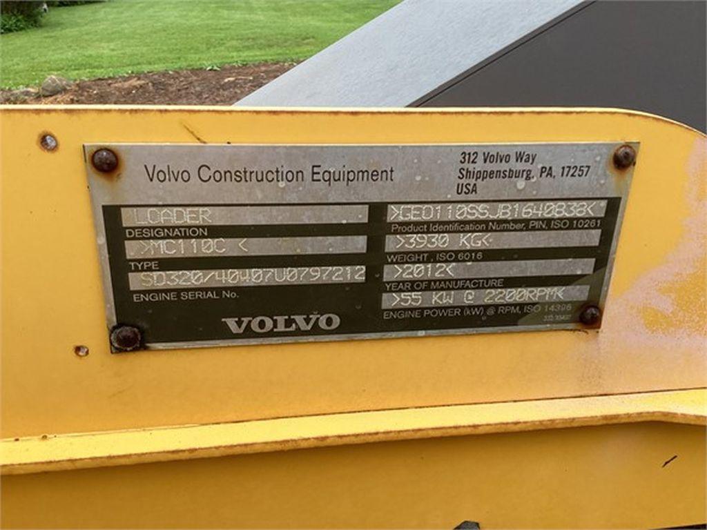 2012 VOLVO MC110C SKID STEER LOADER