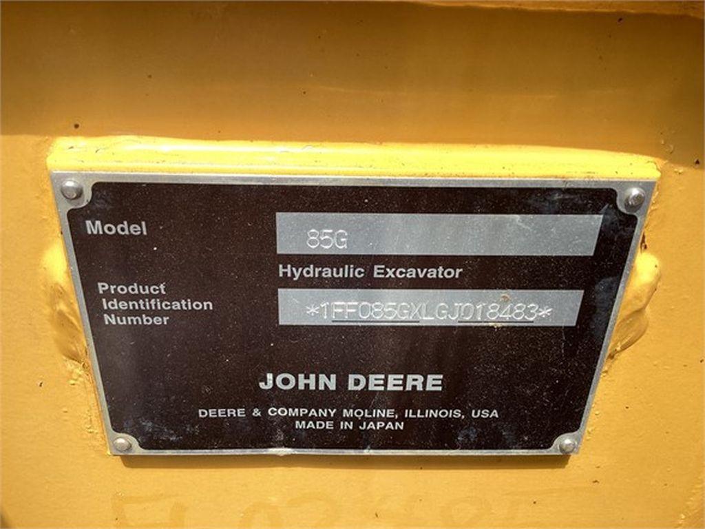 2016 DEERE 85G EXCAVATOR
