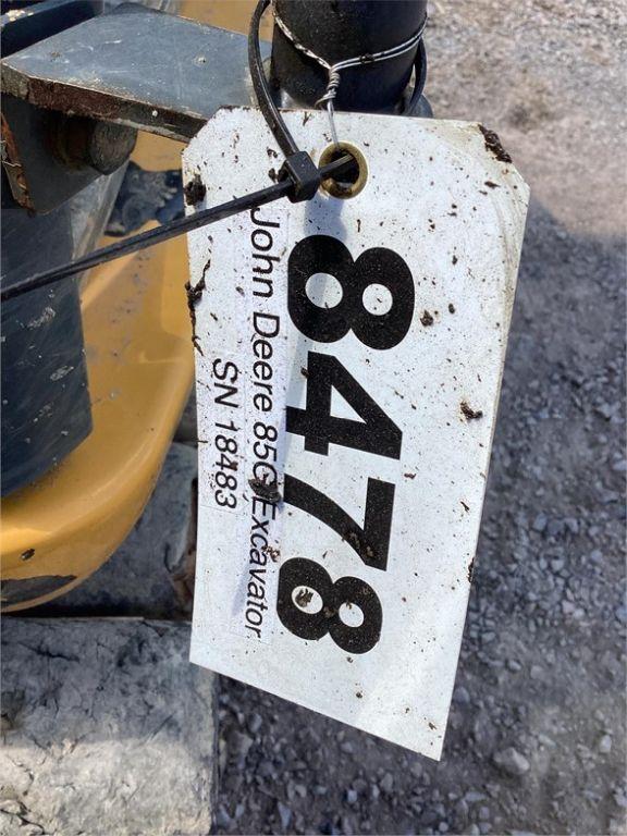 2016 DEERE 85G EXCAVATOR
