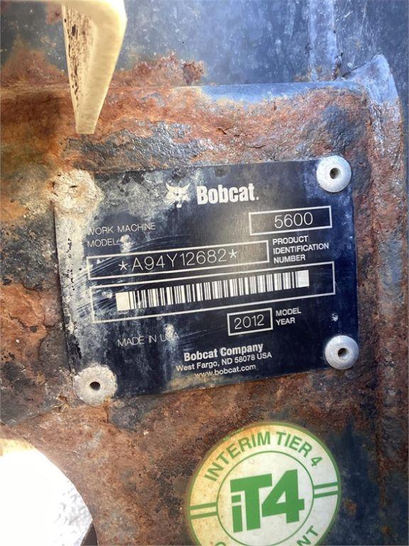 2012 BOBCAT TOOLCAT 5600 UTILITY VEHICLE