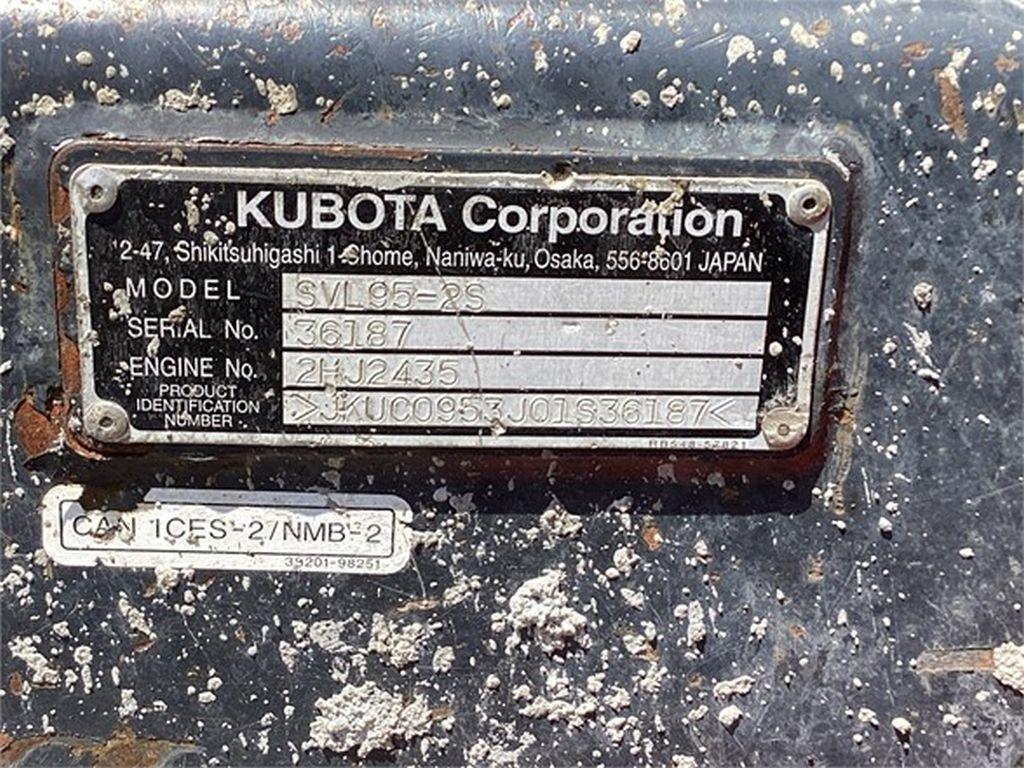 2018 KUBOTA SVL95-2S SKID STEER LOADER