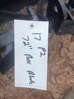 72" 3PT BOX BLADE FOR COMPACT TRACTORS
