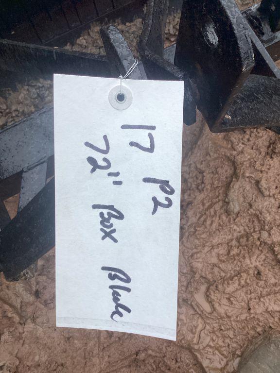 72" 3PT BOX BLADE FOR COMPACT TRACTORS