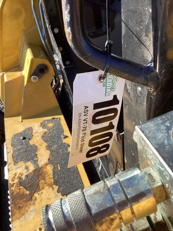 2019 ASV POSI-TRACK VT70HO SKID STEER LOADER