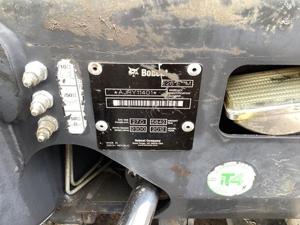 2012 BOBCAT E26 MINI EXCAVATOR