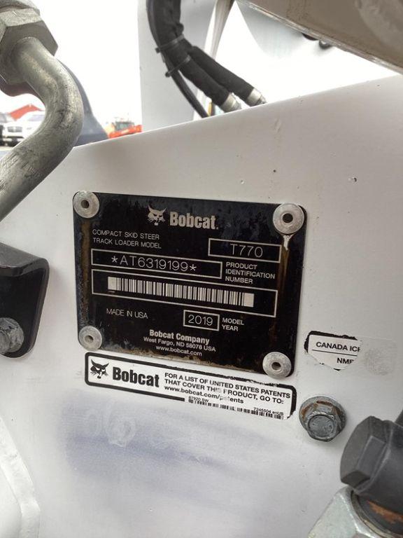 2019 BOBCAT T770 SKID STEER