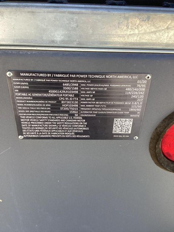 2020 CHI PNEUMATIC CPG95 GENERATOR