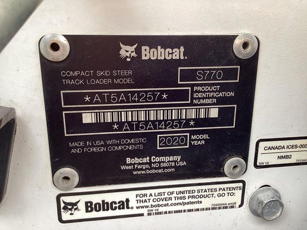 2020 BOBCAT S770 SKID STEER