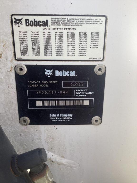 2005 BOBCAT S205 SKID STEER