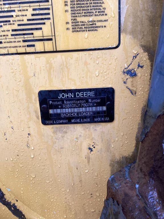 2009 DEERE 310SJ LOADER BACKHOE