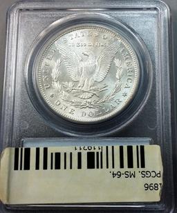1896p Morgan Silver Dollar (PCGS ms64)