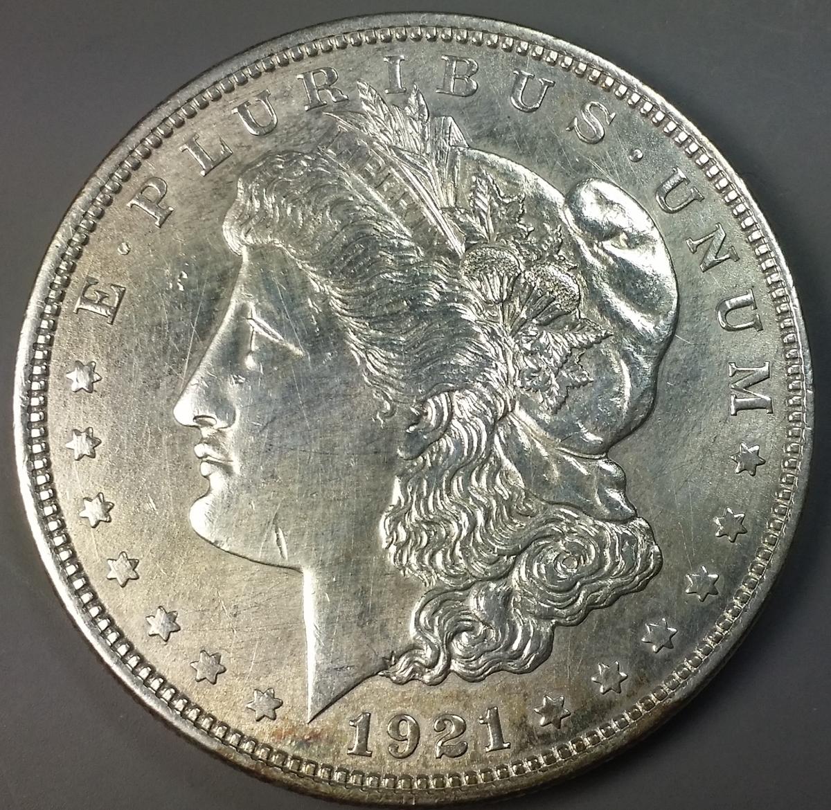 1921p Morgan Silver Dollar