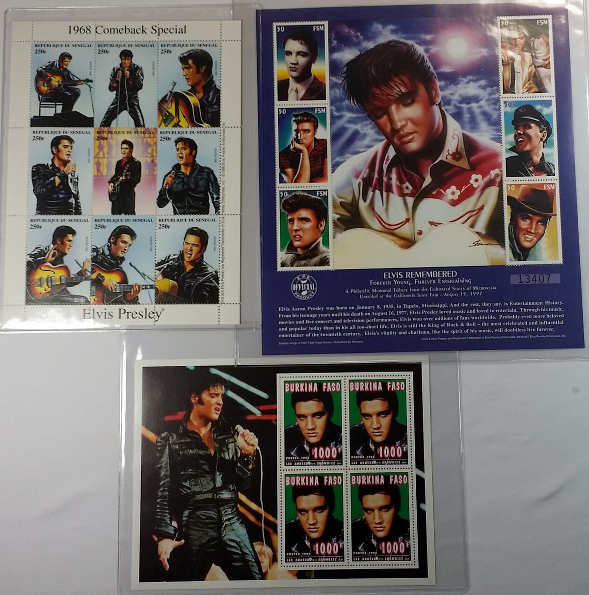 ELVIS Commemorative Stamps Set (q)