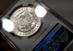 1884-CC Morgan Silver Dollar -NGC ms64