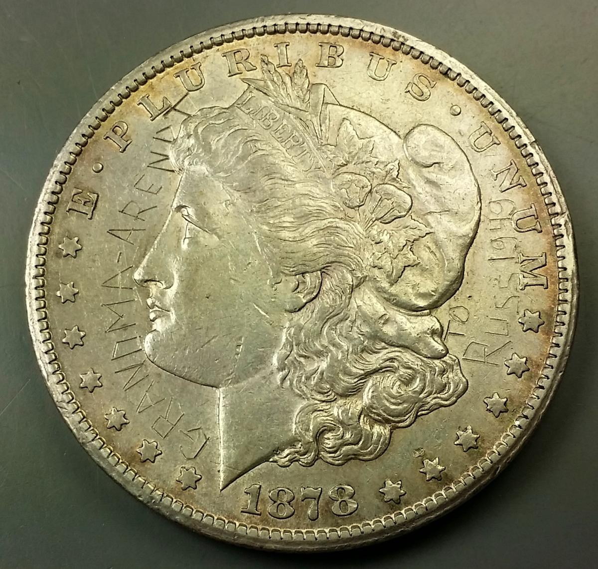 1878-CC Morgan Silver Dollar -w/ 1949 Inscribed Countermark