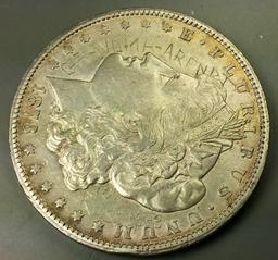 1878-CC Morgan Silver Dollar -w/ 1949 Inscribed Countermark