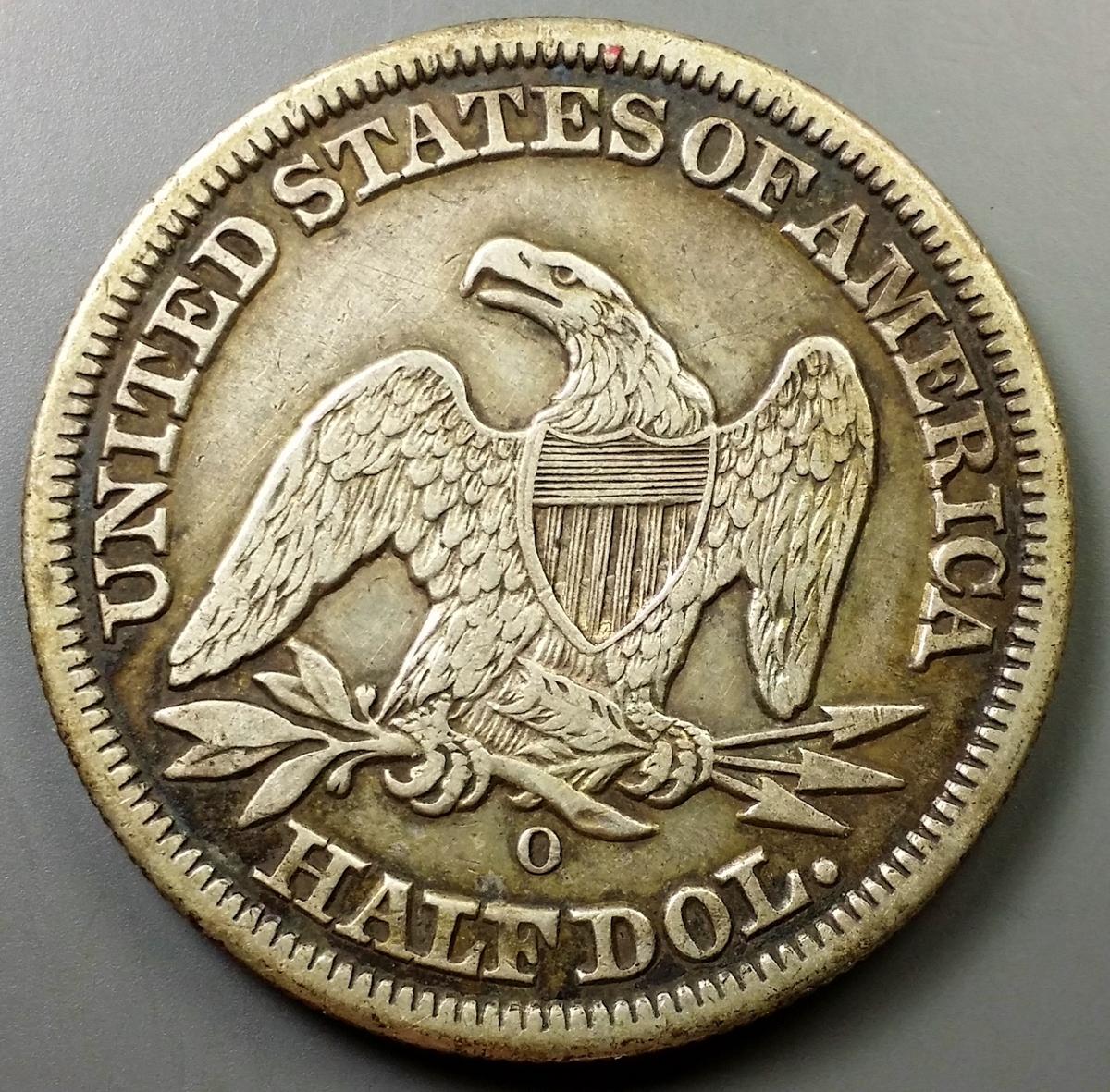 1855-O Seated Half-Dollar