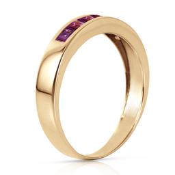 0.6 CTW 14K Solid Gold Bliss Is Found Here Amethyst Ring