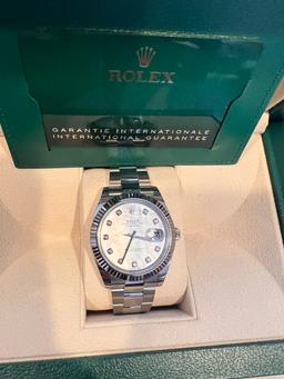 Brand New 2022 Rolex OysterPerpetual 'Mother of Pearls' w/ factory diamonds comes with box and paper