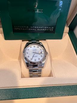 Brand New 2022 Rolex OysterPerpetual 'Mother of Pearls' w/ factory diamonds comes with box and paper