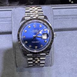 Oysterperpetual Datejust Rolex 41mm with Factory Diamonds Brand new