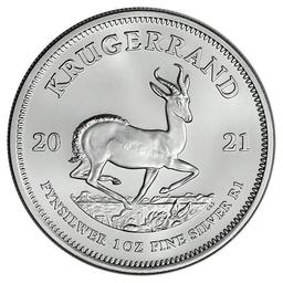 2021 South Africa 1 oz Silver Krugerrand BU