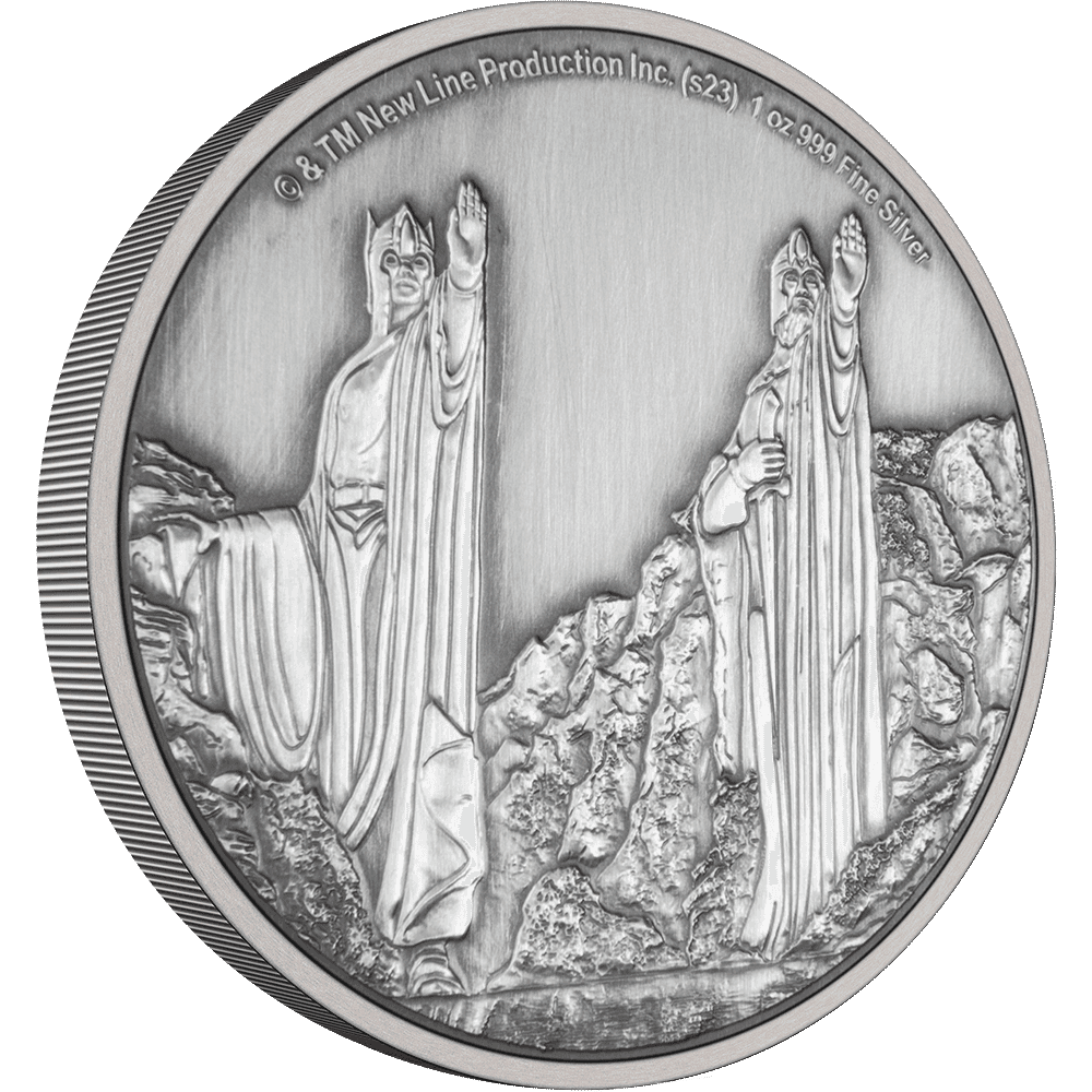 THE LORD OF THE RINGS(TM) - Argonath 1oz Silver Coin