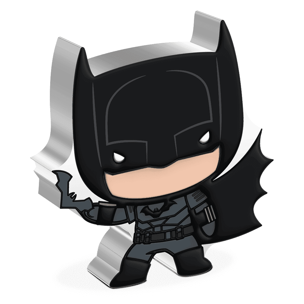 THE BATMAN(TM) - BATMAN(TM) 1oz Silver Chibi(R) Coin