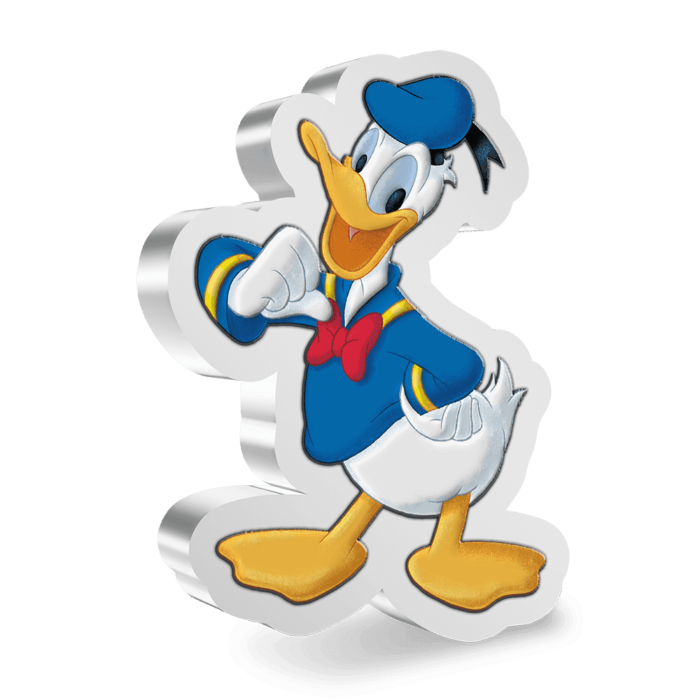 Disney Donald Duck 1oz Silver Shaped Coin