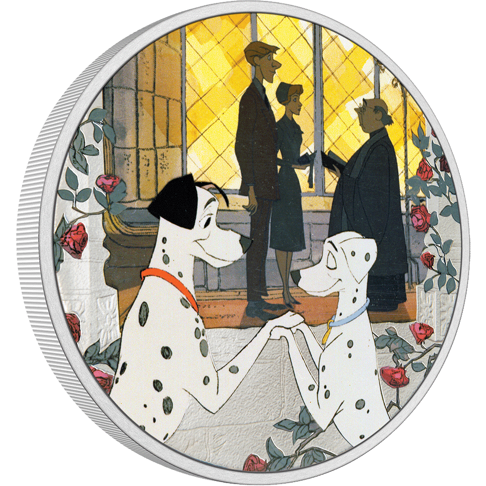 Disney 101 Dalmatians - Love 1oz Silver Coin