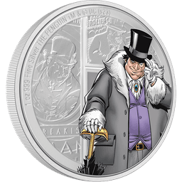 DC Villains - THE PENGUIN(TM) 3oz Silver Coin