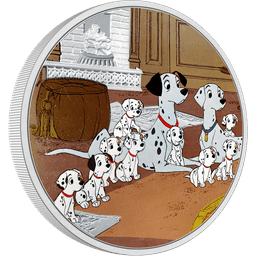 Disney 101 Dalmatians - Family 1oz Silver Coin