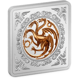 Game of Thrones(TM) - Targaryen Sigil 1oz Silver Medallion