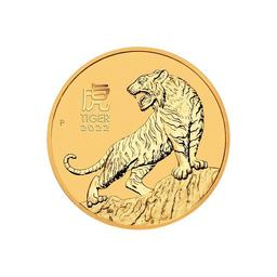 2022 Australia 1/4oz Gold Lunar Tiger BU (Series III)