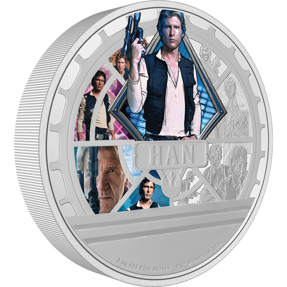 2023 Han Solo(TM) 3oz Silver Coin