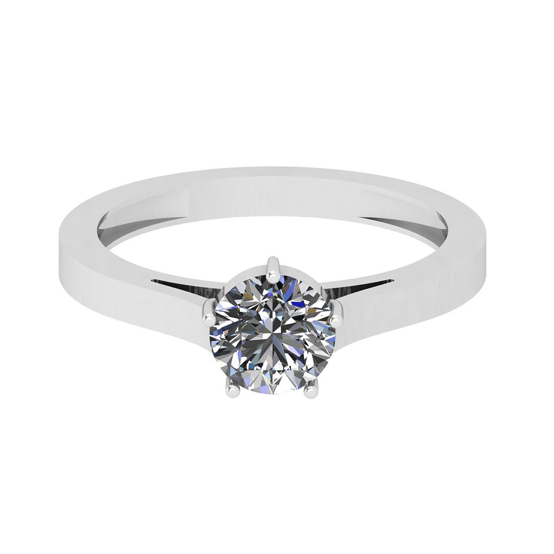 CERTIFIED 2.1 CTW D/VS2 ROUND (LAB GROWN Certified DIAMOND SOLITAIRE RING ) IN 14K YELLOW GOLD