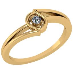 CERTIFIED 0.7 CTW G/VVS1 ROUND (LAB GROWN Certified DIAMOND SOLITAIRE RING ) IN 14K YELLOW GOLD