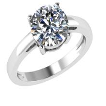 CERTIFIED 1.5 CTW E/SI1 ROUND (LAB GROWN Certified DIAMOND SOLITAIRE RING ) IN 14K YELLOW GOLD