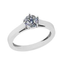 CERTIFIED 1.52 CTW F/VS1 ROUND (LAB GROWN Certified DIAMOND SOLITAIRE RING ) IN 14K YELLOW GOLD