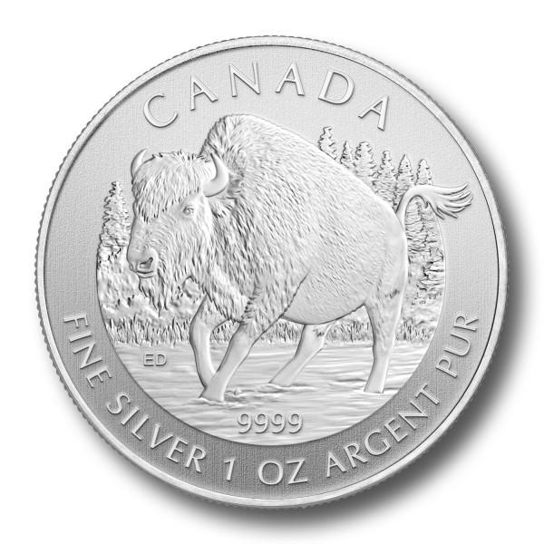 Canadian Silver 1 oz Wood Bison 2013