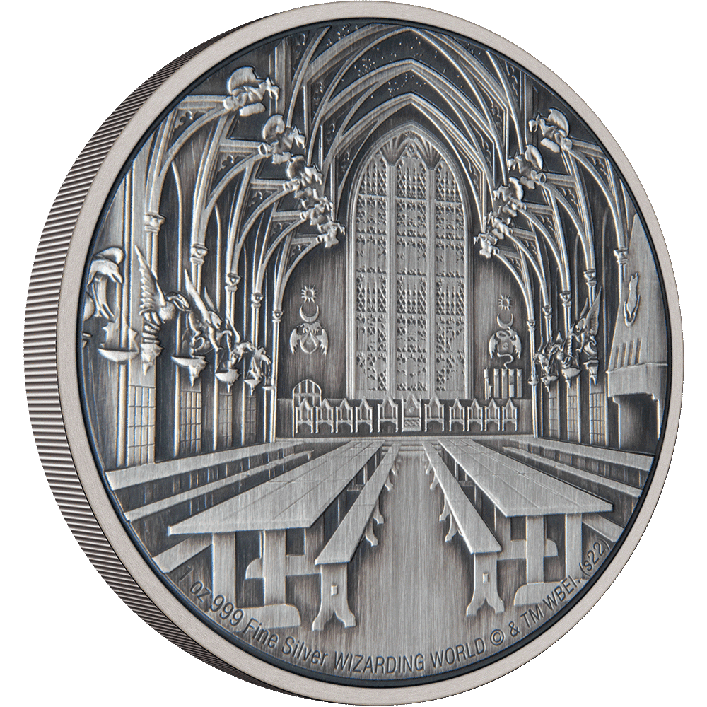 HOGWARTS(TM) - The Great Hall 1oz Silver Coin