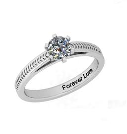 CERTIFIED 0.9 CTW E/VS1 ROUND (LAB GROWN Certified DIAMOND SOLITAIRE RING ) IN 14K YELLOW GOLD