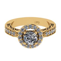 1.90 Ctw VS/SI1 Diamond14K Yellow Gold Engagement Ring (ALL DIAMOND ARE LAB GROWN)