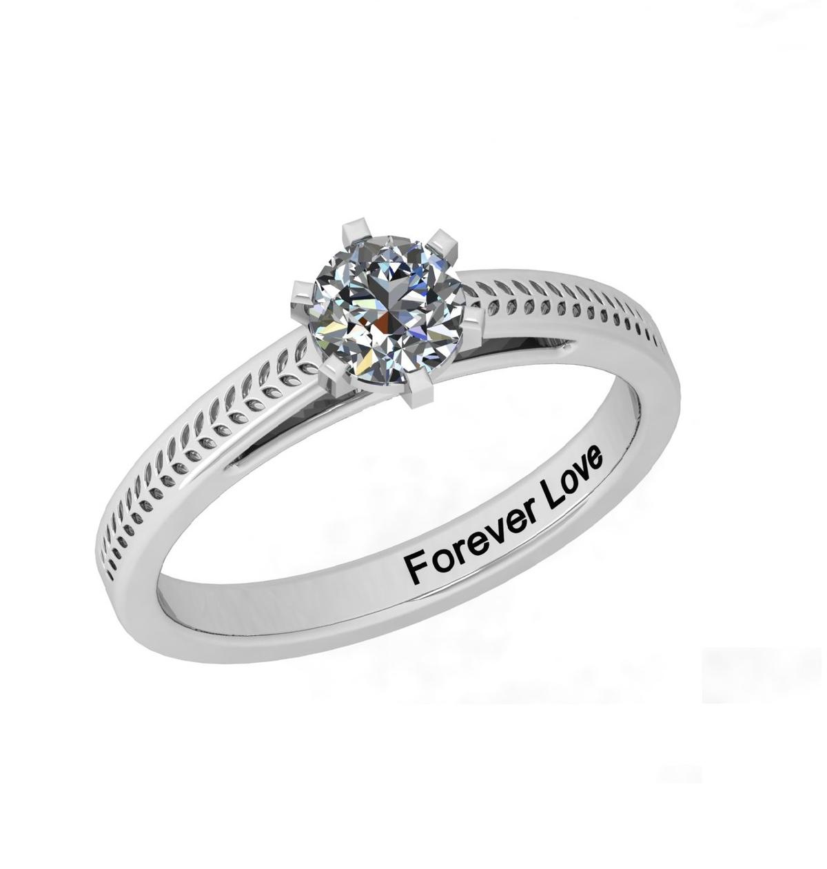 CERTIFIED 0.63 CTW J/SI2 ROUND (LAB GROWN Certified DIAMOND SOLITAIRE RING ) IN 14K YELLOW GOLD