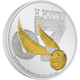 HARRY POTTER Classic - Golden Snitch(TM) 1oz Silver Coin