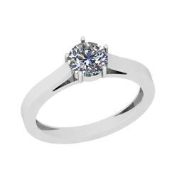 CERTIFIED 1 CTW H/VS1 ROUND (LAB GROWN Certified DIAMOND SOLITAIRE RING ) IN 14K YELLOW GOLD