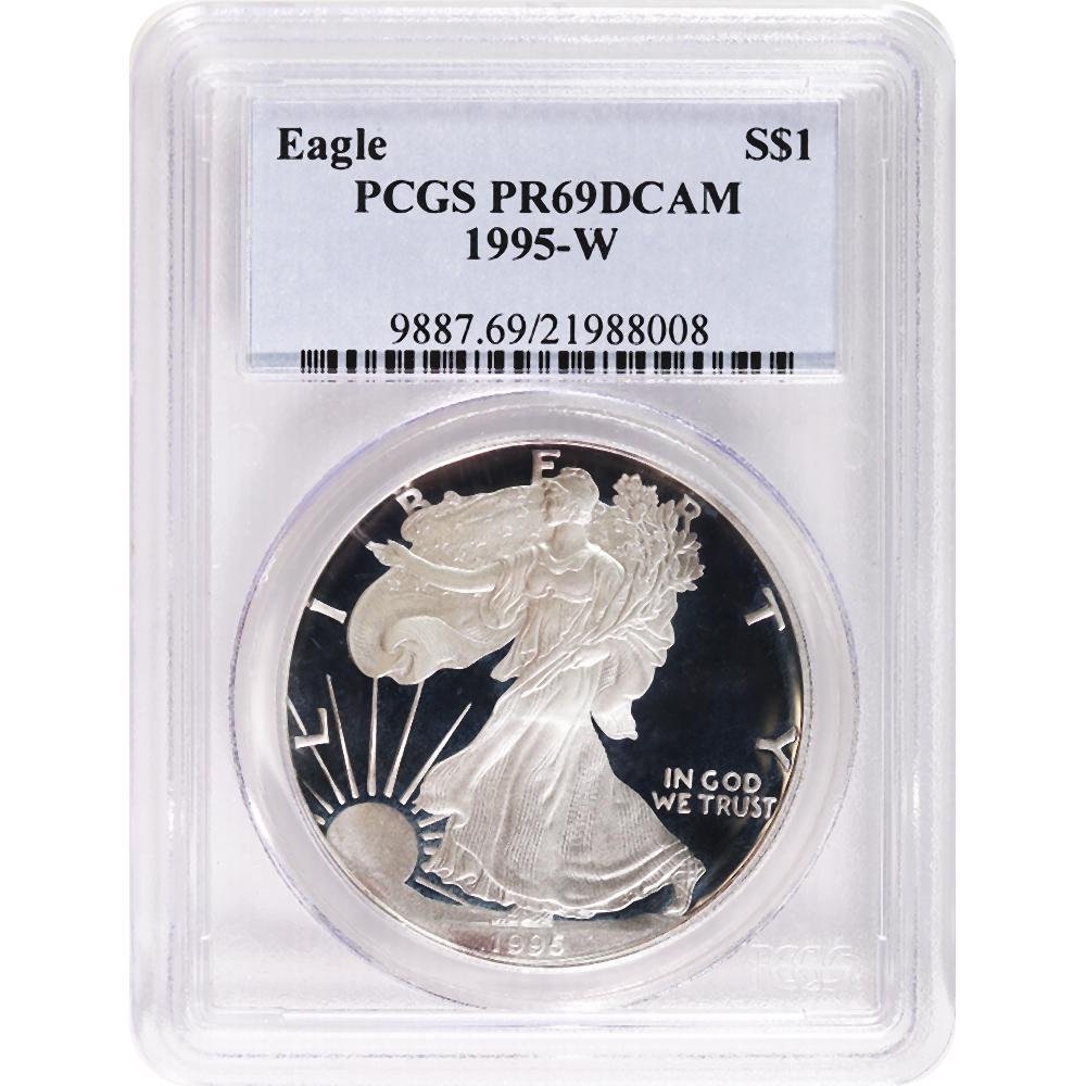 Certified Proof Silver Eagle 1995-P PR69DCAM PCGS