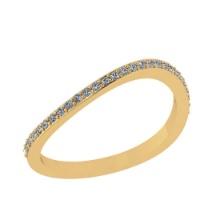 0.40 Ctw SI2/I1 Diamond 14K Yellow Gold Entity Band Ring (ALL DIAMOND ARE LAB GROWN)