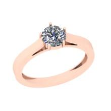 CERTIFIED 1.5 CTW D/VS2 ROUND (LAB GROWN Certified DIAMOND SOLITAIRE RING ) IN 14K YELLOW GOLD