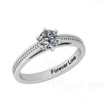 CERTIFIED 0.91 CTW G/SI2 ROUND (LAB GROWN Certified DIAMOND SOLITAIRE RING ) IN 14K YELLOW GOLD